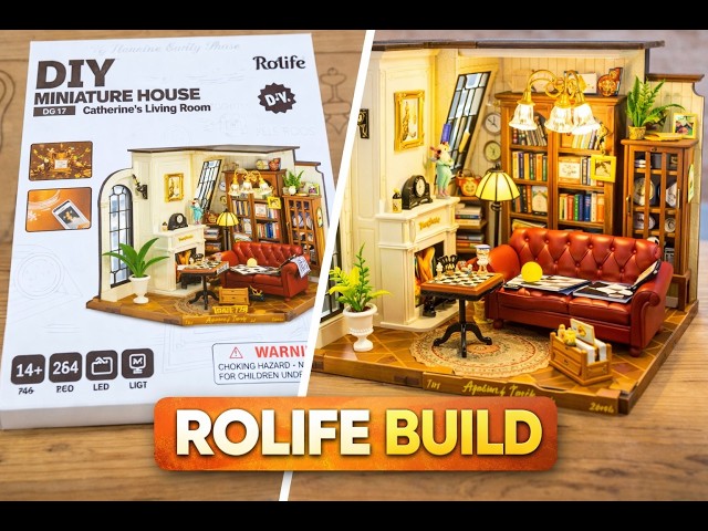 Building the Rolife Catherine's Living Room Miniature House DG175 | Full Step-by-Step DIY Kit Build