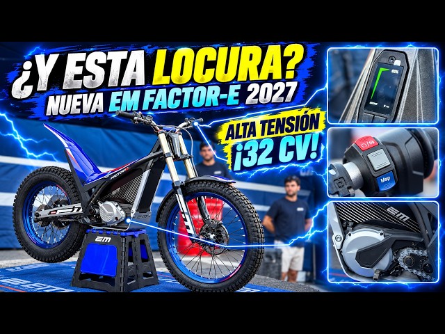 It's insane! The first high-voltage electric trial bike is born: 2027 Electric Motion Factor-e