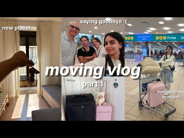 moving vlog part 1! moving abroad to Madrid + first apartment! and yap