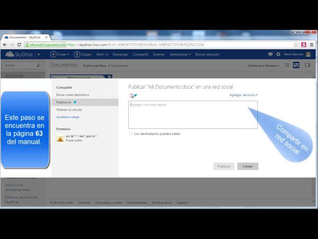 SkyDrive 2/3 Compartir. Ofimática. Bilib