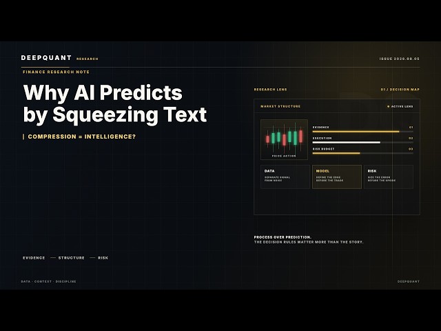 The Math of Compression: Why AI Predicts by Squeezing Text