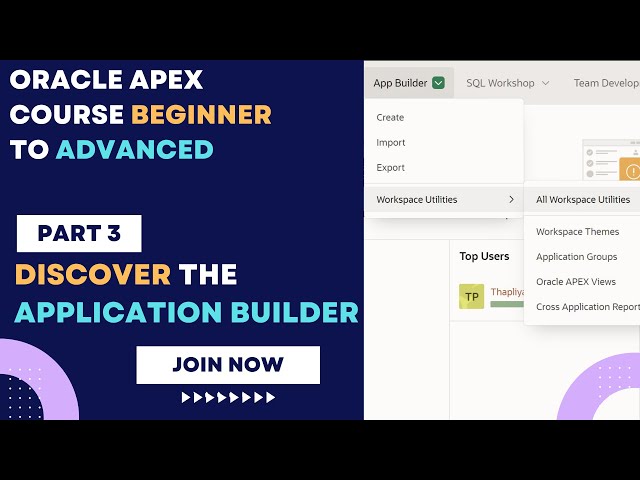 Oracle APEX Application Builder Tutorial for Beginners