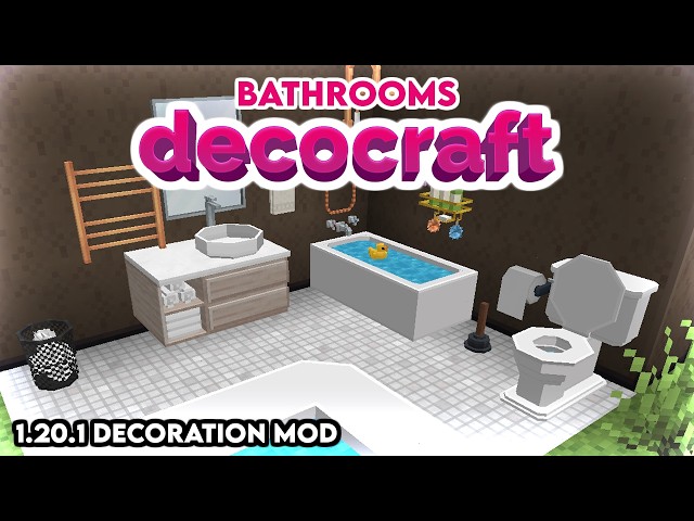 Decocraft Bathrooms Tutorial - Complete Guide for Minecraft 1.20.1