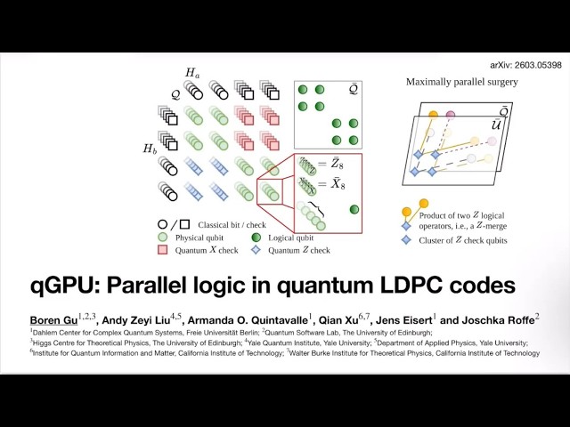 QGPU Parallel logic in quantum LDPC codes