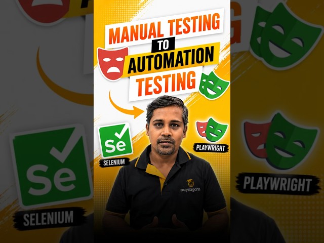 Selenium or Playwright? Which is Best for Manual Testers? | Automation Testing Guide | Payilagam