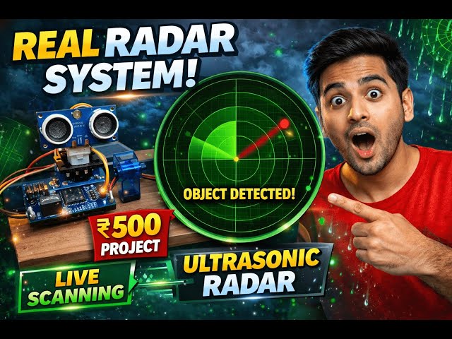 This DIY Radar System BLEW My Mind 😱 (Using Ultrasonic Sensor)