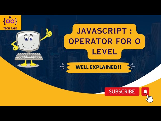 JavaScript Operator: Unary to Assignment Operator Lecture 2