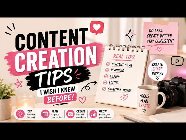 Content Creation Tips I Wish I Knew Before Starting | Beginner Creator Guide 2026