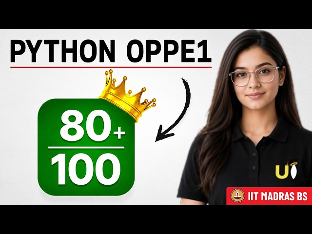 Don't Fail PYTHON OPPE 1😰: How to Pass & Score 40+ (Preparation Strategy)