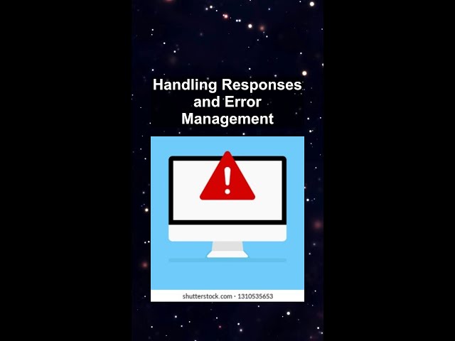 Handling Responses and Error Management #ai #artificialintelligence #machinelearning #aiagent