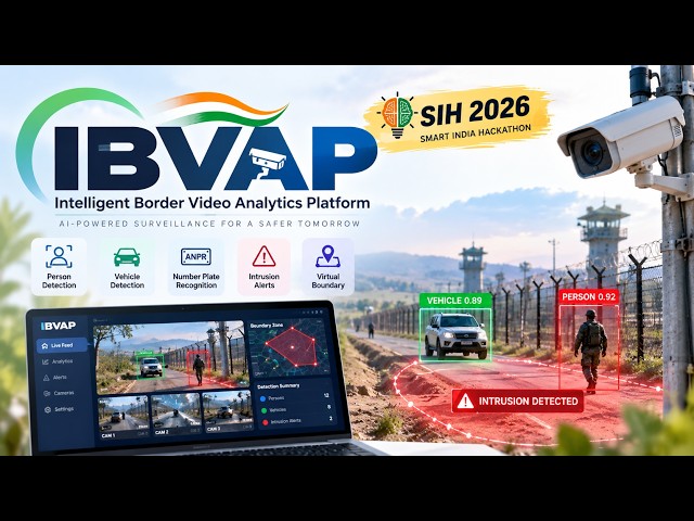IBVAP | Intelligent Border Video Analytics Platform | SIH2026|PS: 26187 | Team ID:162532