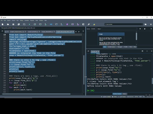 Python Scraping Lesson 4 py Basics 1