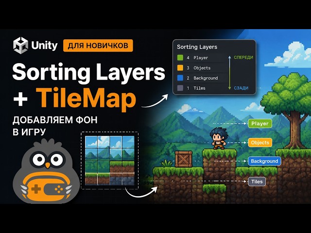 Sorting Layers в Unity | Правильная сортировка спрайтов и Tilemap