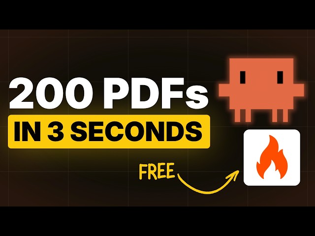 Firecrawl Made PDF Parsing 100x Faster For AI Agents