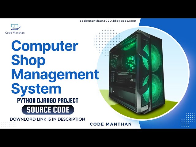Computer Shop Management System | Python Django Project