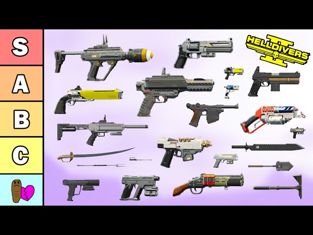 Re-Re-Re-Ranking the BEST and WORST Secondary Weapons in Helldivers 2