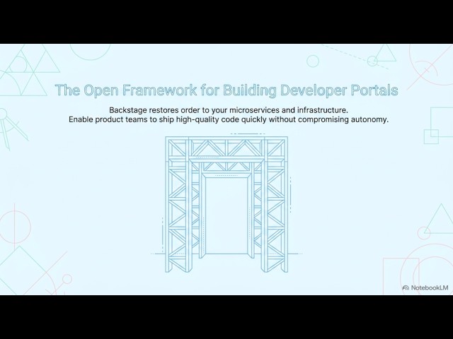 The Open Framework for Building Developer Portals