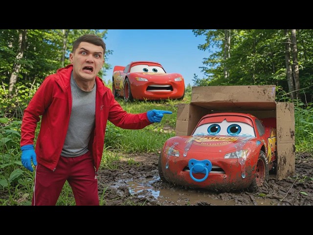 ¡Encontramos al bebé Rayo McQueen después de un accidente impactante!