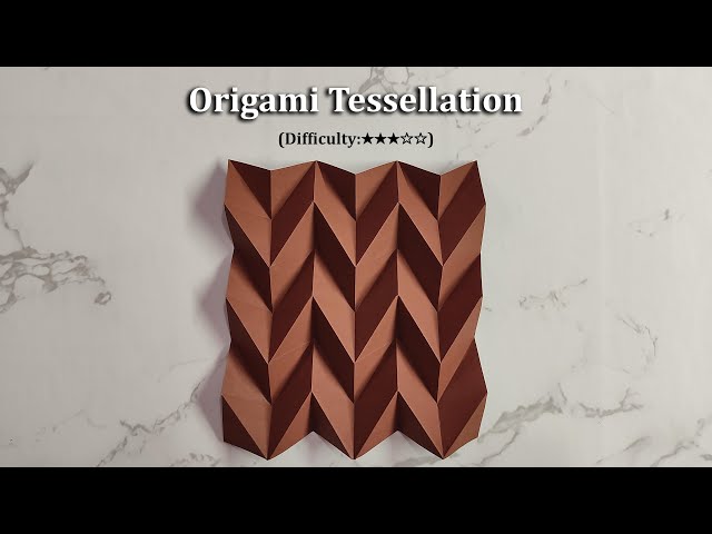 [DETAILED TUTORIAL] Origami Miura-Ori Tessellation | Easy 6x6 Grid Fold