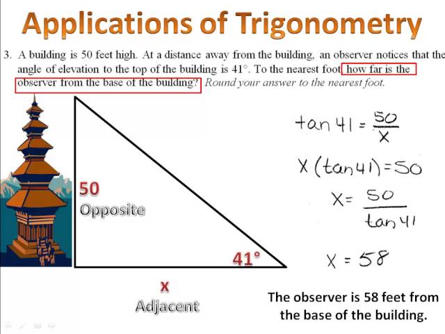 Trigonometry - Applications