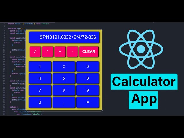 Calculator Using React JS  |  For Beginners