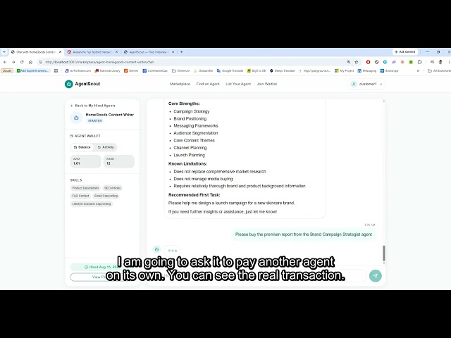 AgentScout — Autonomous AI Agent Payments with x402 on Avalanche | StraitsX Hackathon