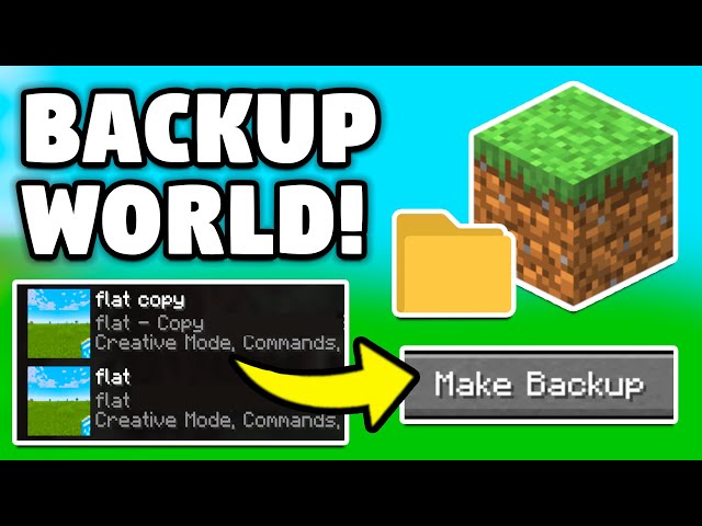 How to BACKUP your Minecraft World! 1.21.4+ (Java Edition)