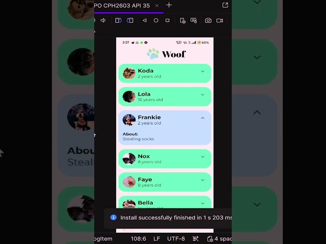 Woof App Final Output 🐶 | Android Development