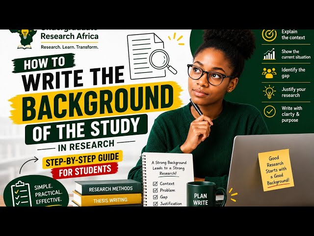 How to Write the Background of the Study in Research | Step-by-Step Guide for Students