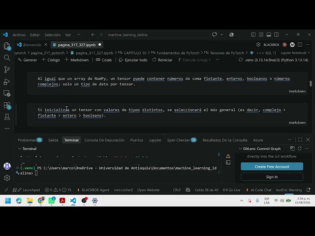 Cómo empezar aprender sobre la estructura de tensor de torch