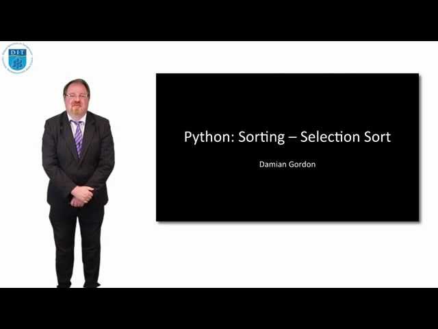 Python: Selectionsort and Multi-Dimensional Arrays