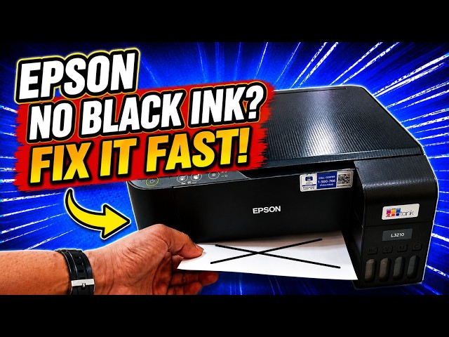 Epson L3210 Black Ink Not Printing? FIX It Fast! (Easy Solution)
