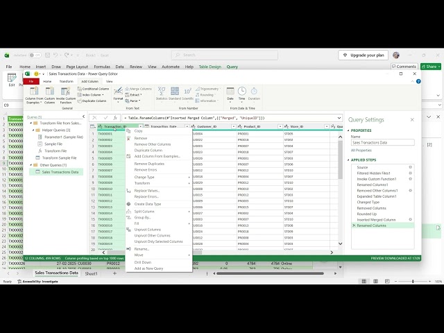 power query in excel part 02 || Data Cleaning and Transformation || Analytics