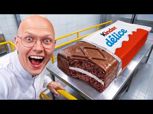 Hice una delice gigante de Kinder de 440 libras
