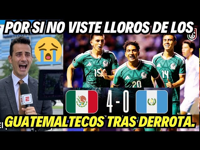 Guatemalan press mourns Mexico's 4-0 defeat in the CONCACAF U-20 World Cup qualifiers