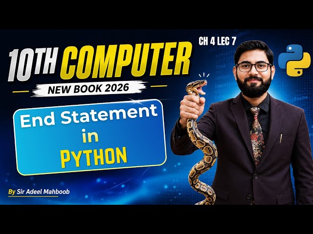 End statement in python | class 10 computer chapter 4