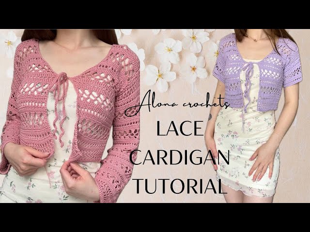 Crochet lace cardigan | Step-by-step tutorial