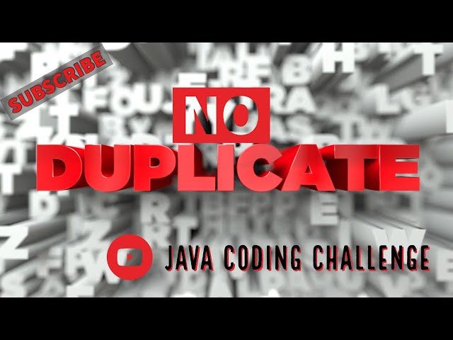 No Duplicate Letters Java Coding Challenge | How'd You Code That?