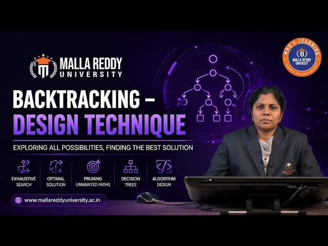 Backtracking Design Technique | Algorithm Design & Problem Solving | MRU E-Learning