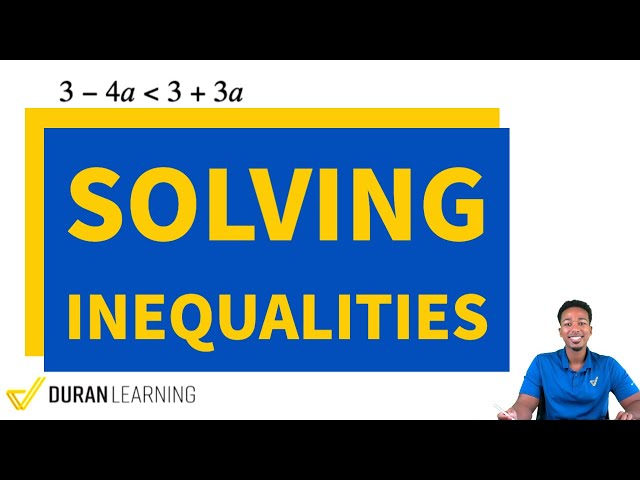 ASVAB Math Knowledge - How to Solve Inequalities (Practice Test Question Solution)