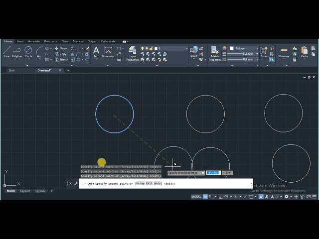 How to Use Copy Command in Autocad. Autocad tutorials in Hindi