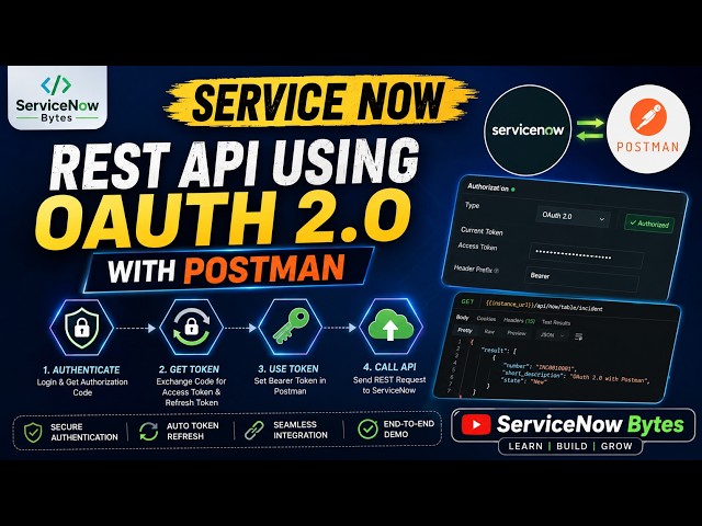 ServiceNow REST API with OAuth 2.0 🔐in Postman