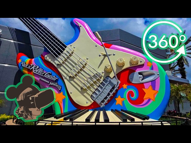 360º Ride on Rock ’n’ Roller Coaster Starring The Muppets FRONT ROW POV