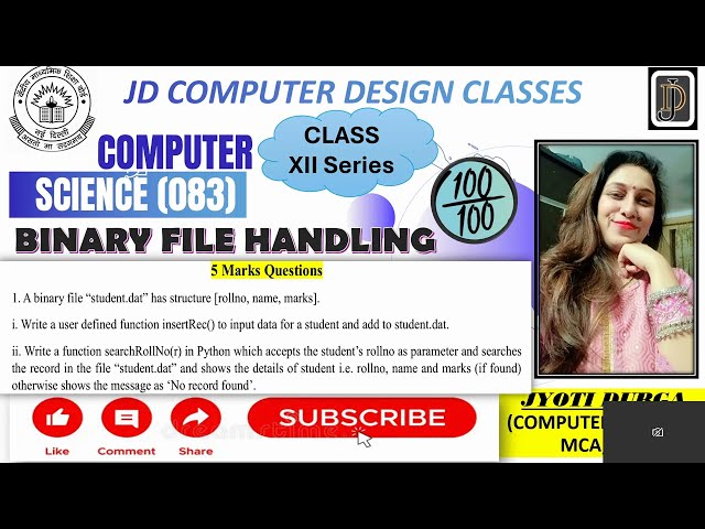 APPEND() ,SEARCH () FOUND OR NOT |DISPLAY RESULT |BINARY FILE HANDLING |CLASS12 |CBSEBOARD QUESTIONS