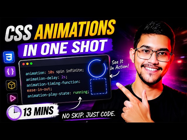 Master CSS Animations in 13 Minutes!  (With Source Code)