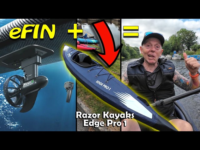 Razor Kayaks Edge Pro 1 + eFIN = FUN FUN FUN (Edge Smart Drive k4)