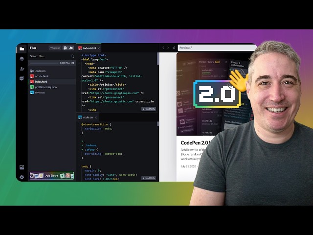 There's a new CodePen, and it's amazing