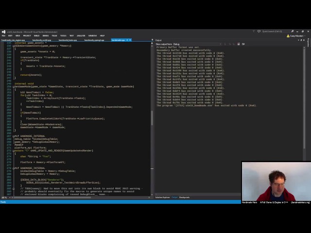 Handmade Hero Day 356 - Making the Debug System CLANG Compatible