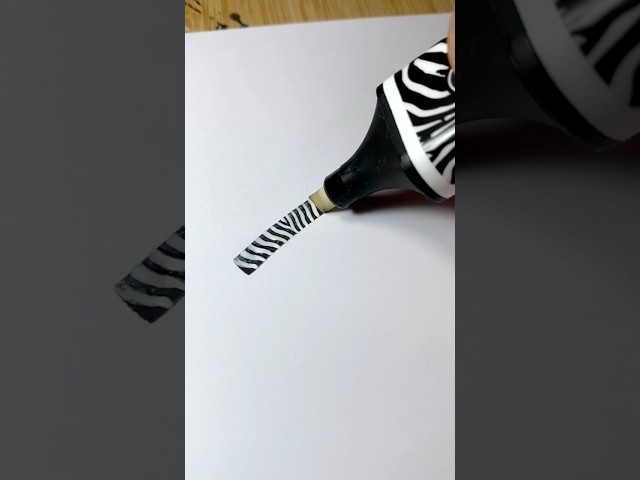 Un stabilo Zèbre et Léopard ?! Je teste #shorts #dessin #art