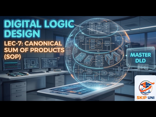 Canonical Sum of Products SOP with Examples | Digital Electronics & Digital Logic | @SkipUNI